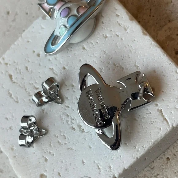 VIVIENNE Westwood Colorful Planetary Earrings - Picture 3 of 3